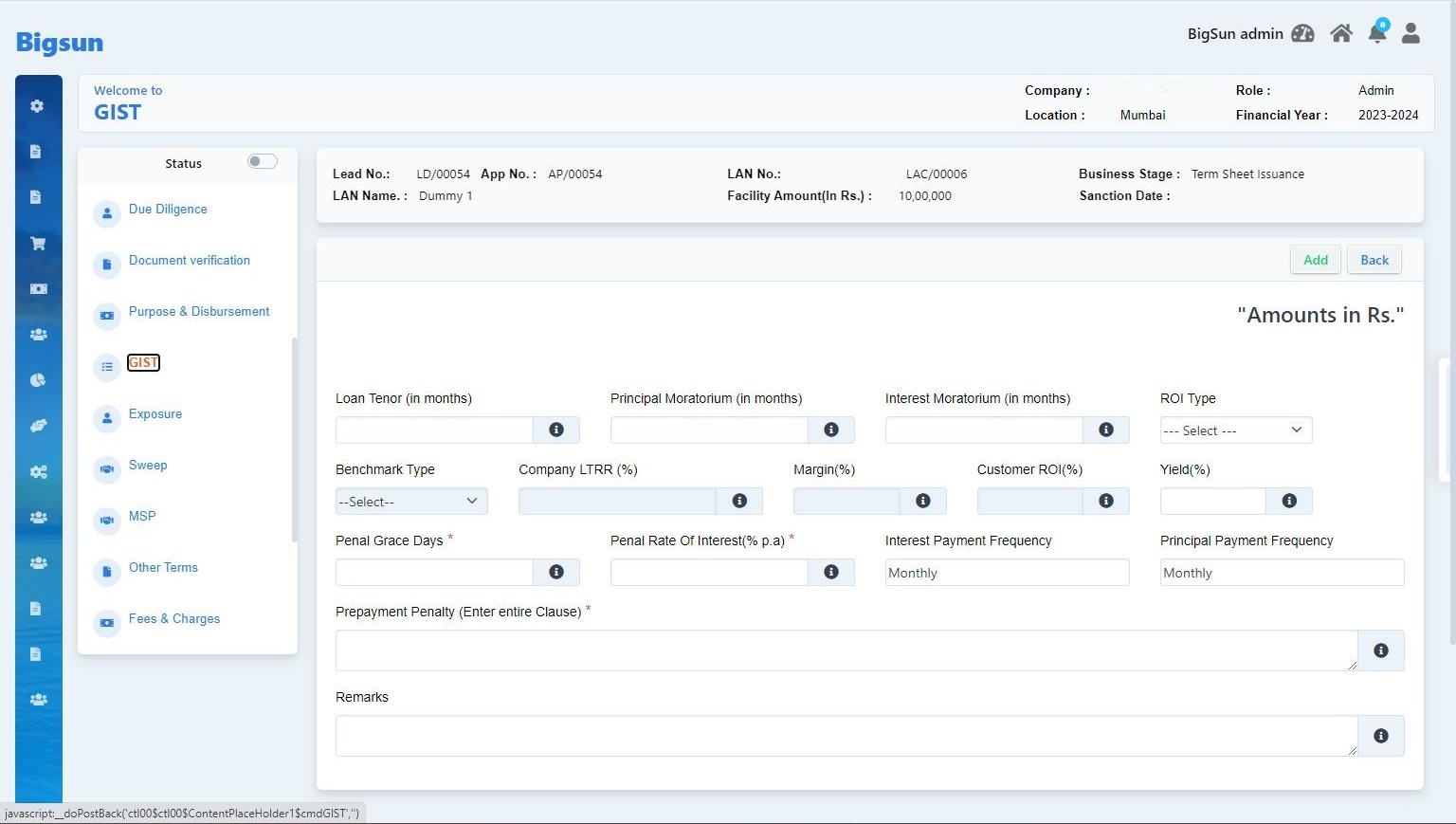 Automated LOS processing